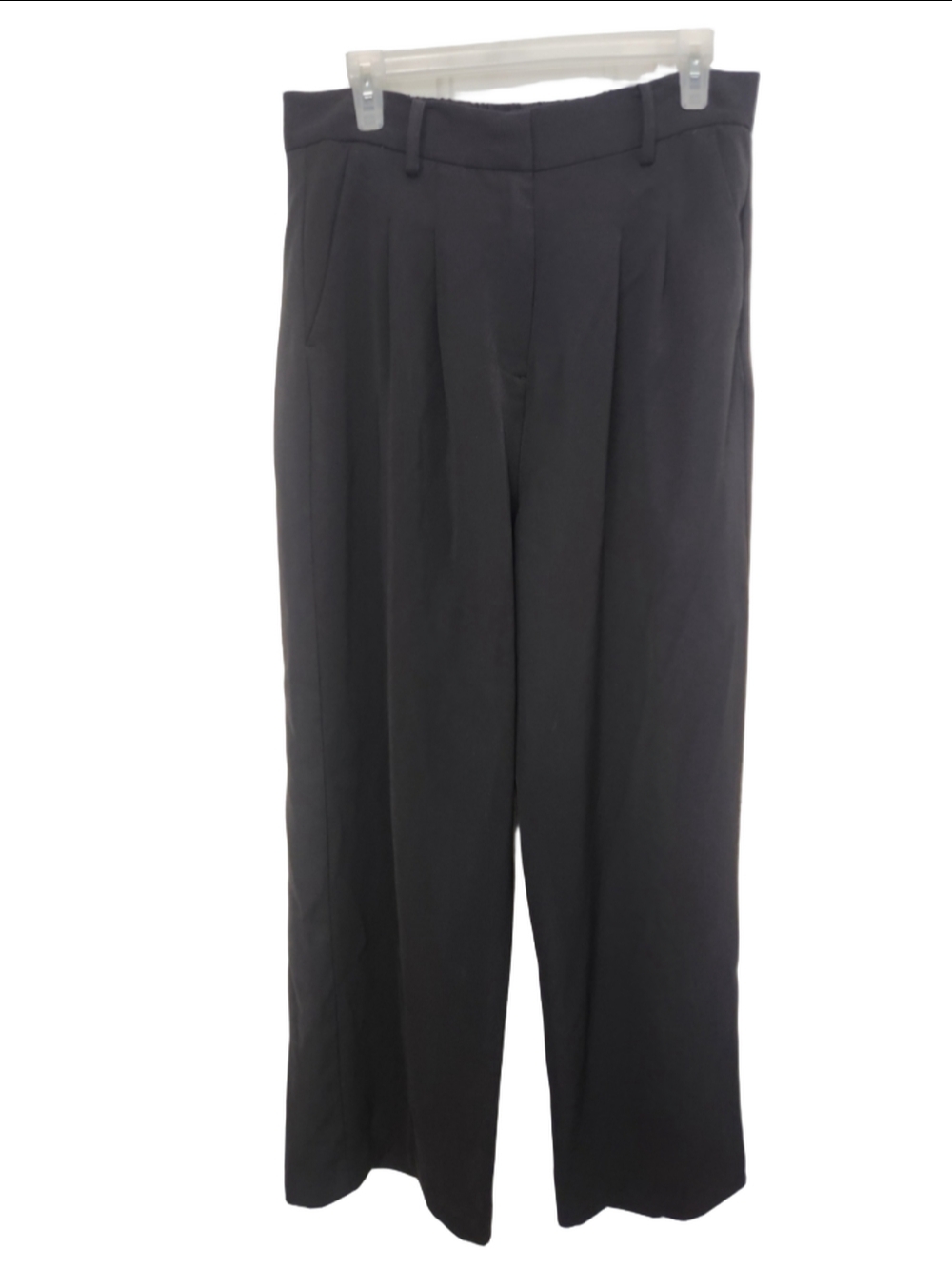 French Connection Wide Leg Pants Black Size Large